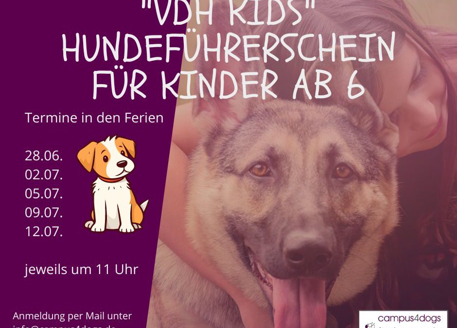 AUSGEBUCHT # Sommerferien Angebot  VDH-Kids