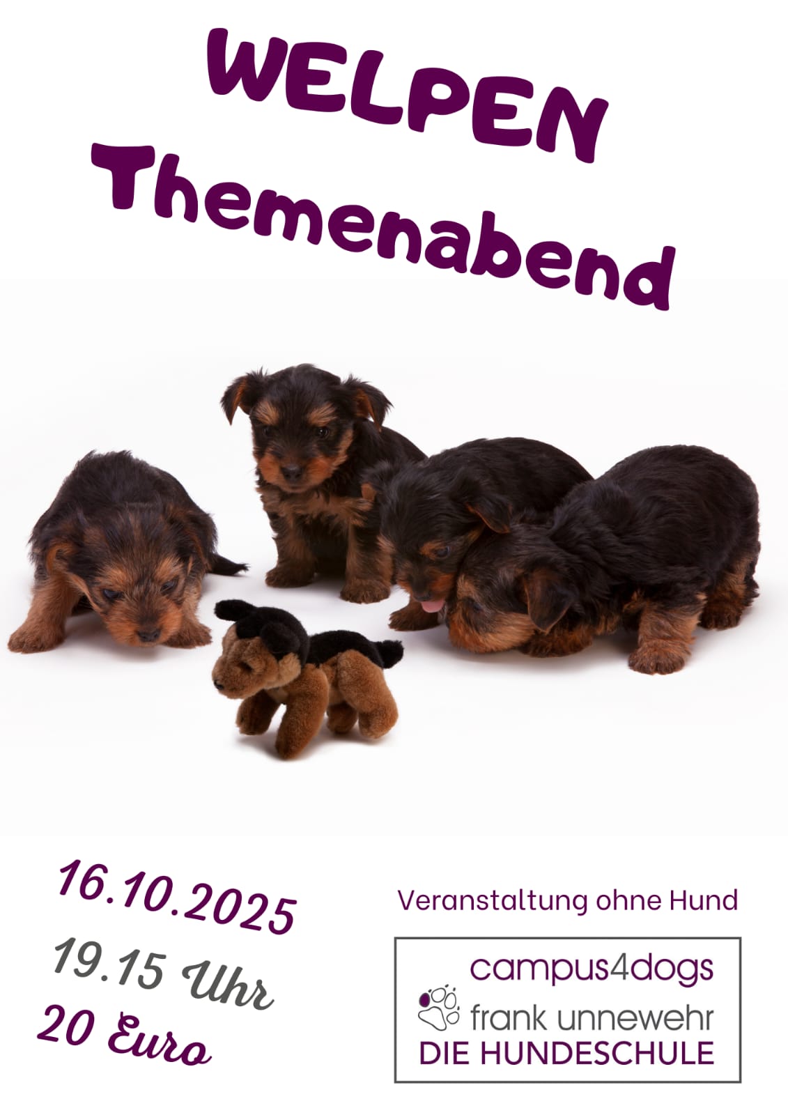 Campus4Dogs Welpen Themenabend
