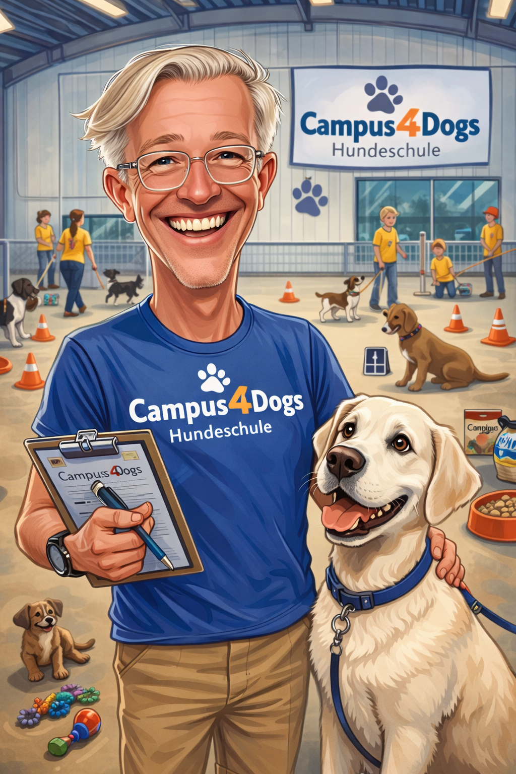 Ein Beagel liegt auf einem Stuhl - schlafend